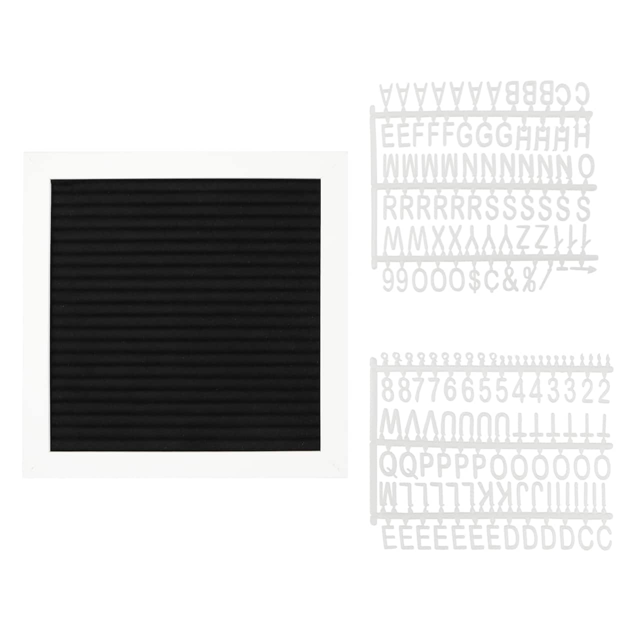 8" x 8" Black Felt Letter Board by Make Market®